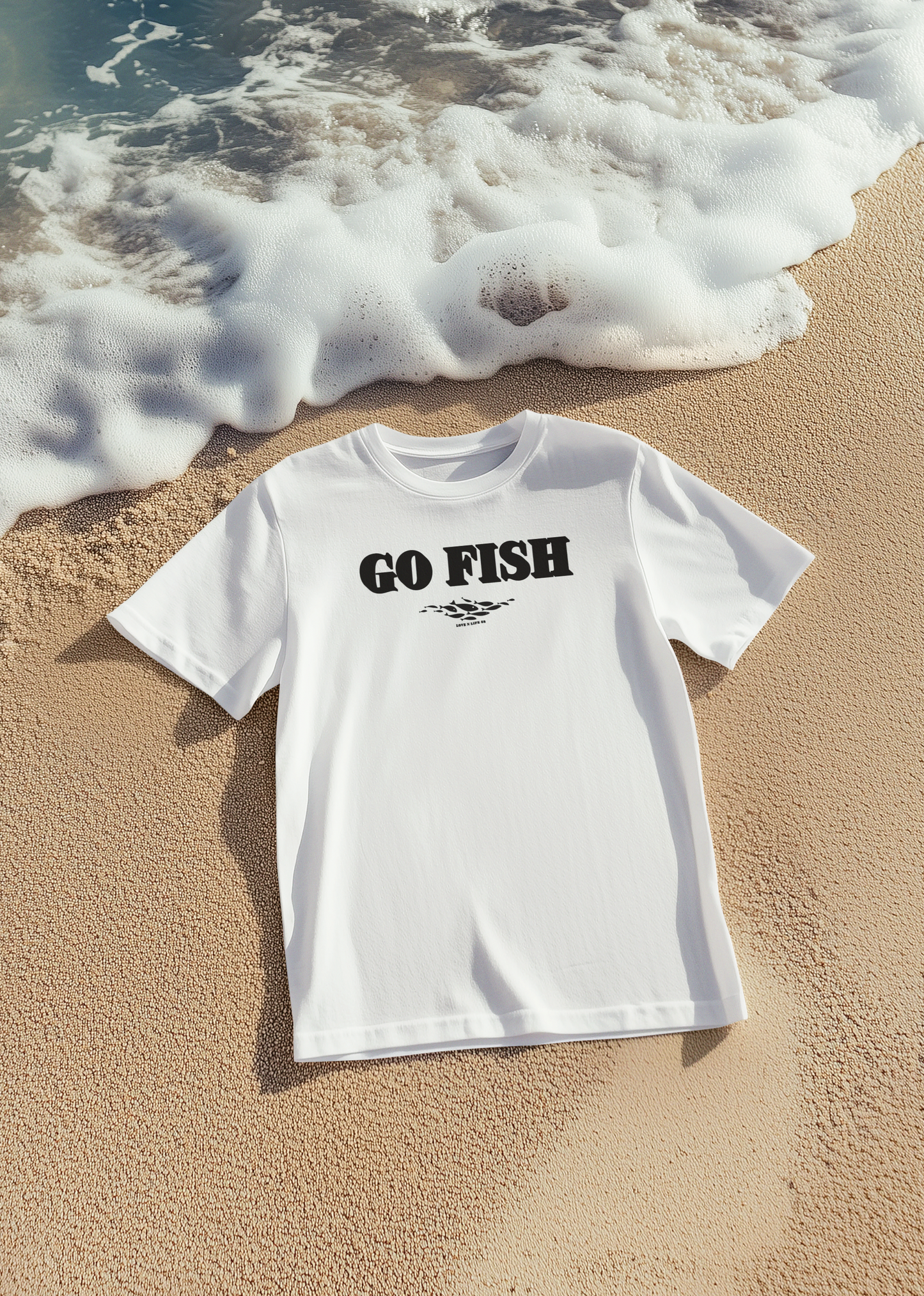 “GO FISH” Mathew 4:19 Tee - Comfort Colors