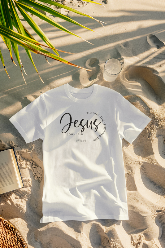 Jesus The Way, The Truth V- Neck Tee