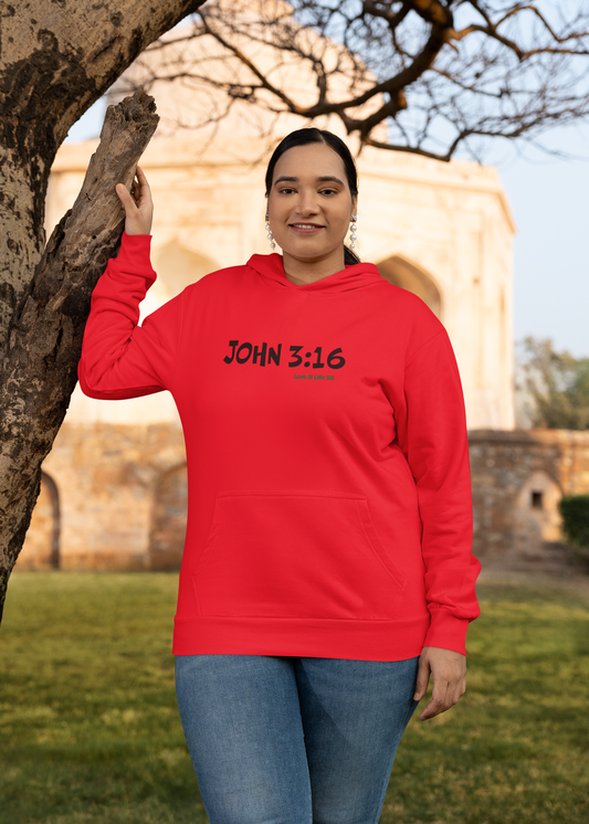 John 3:16  Hoodie Pullover