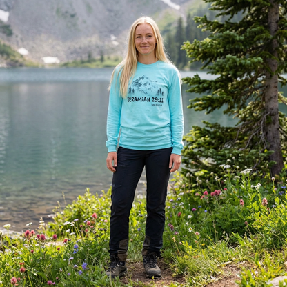 Jeremiah 29:11 Mountain Scene Long Sleeve Tee