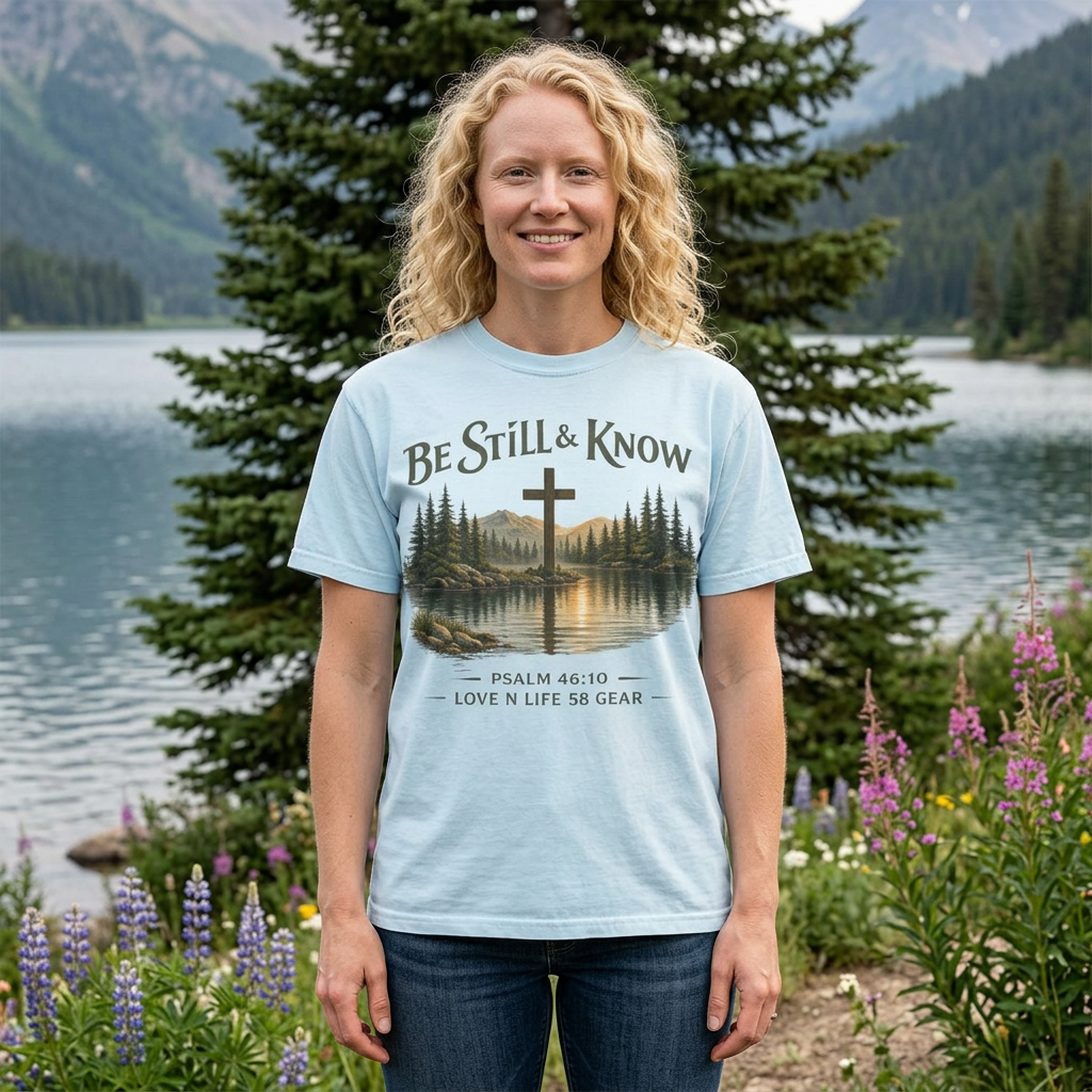 Be Still & Know — Psalm 46:10 Short Sleeve Tee