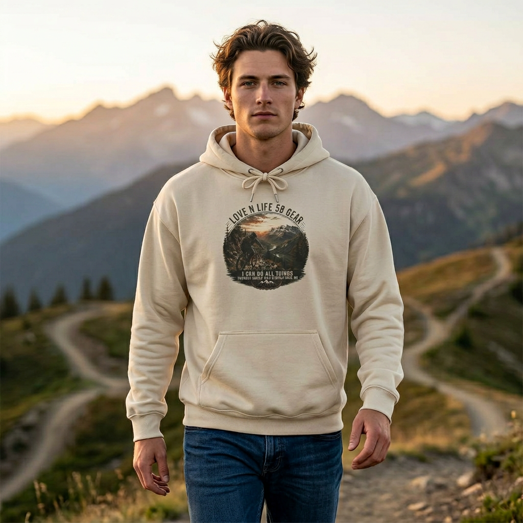 Mountain Biker Hoodie - I Can Do All Things