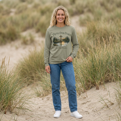 Faith Over Fear Long Sleeve Tee