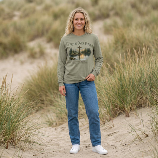Faith Over Fear Long Sleeve Tee