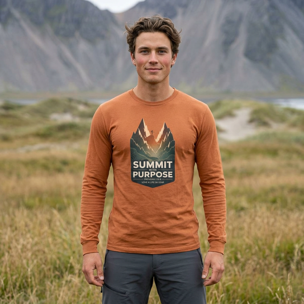 Summit with Purpose Mountain Long Sleeve Unisex Tee