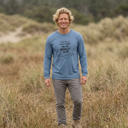 “The Best View Comes After the Hardest Climb” Mountain Short Sleeve Tee
