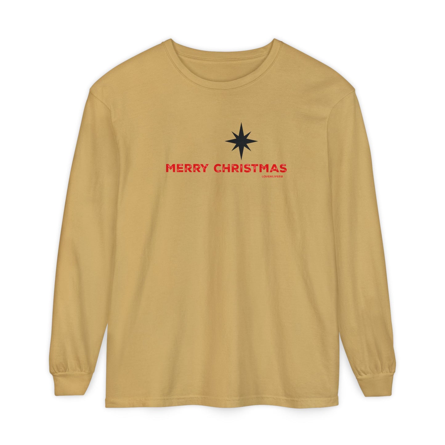 Merry Christmas Long Sleeve - Comfort Colors