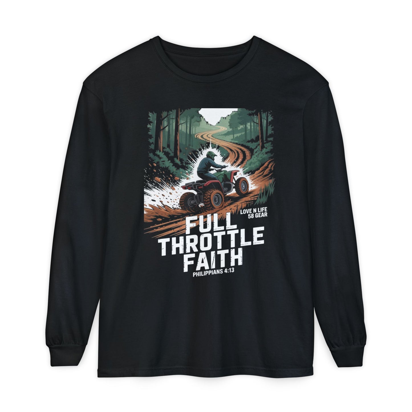 Full Throttle Faith Long Sleeve Tee — ATV Outdoor Christian