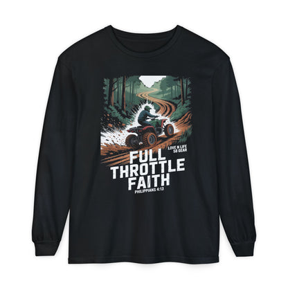 Full Throttle Faith Long Sleeve Tee — ATV Outdoor Christian