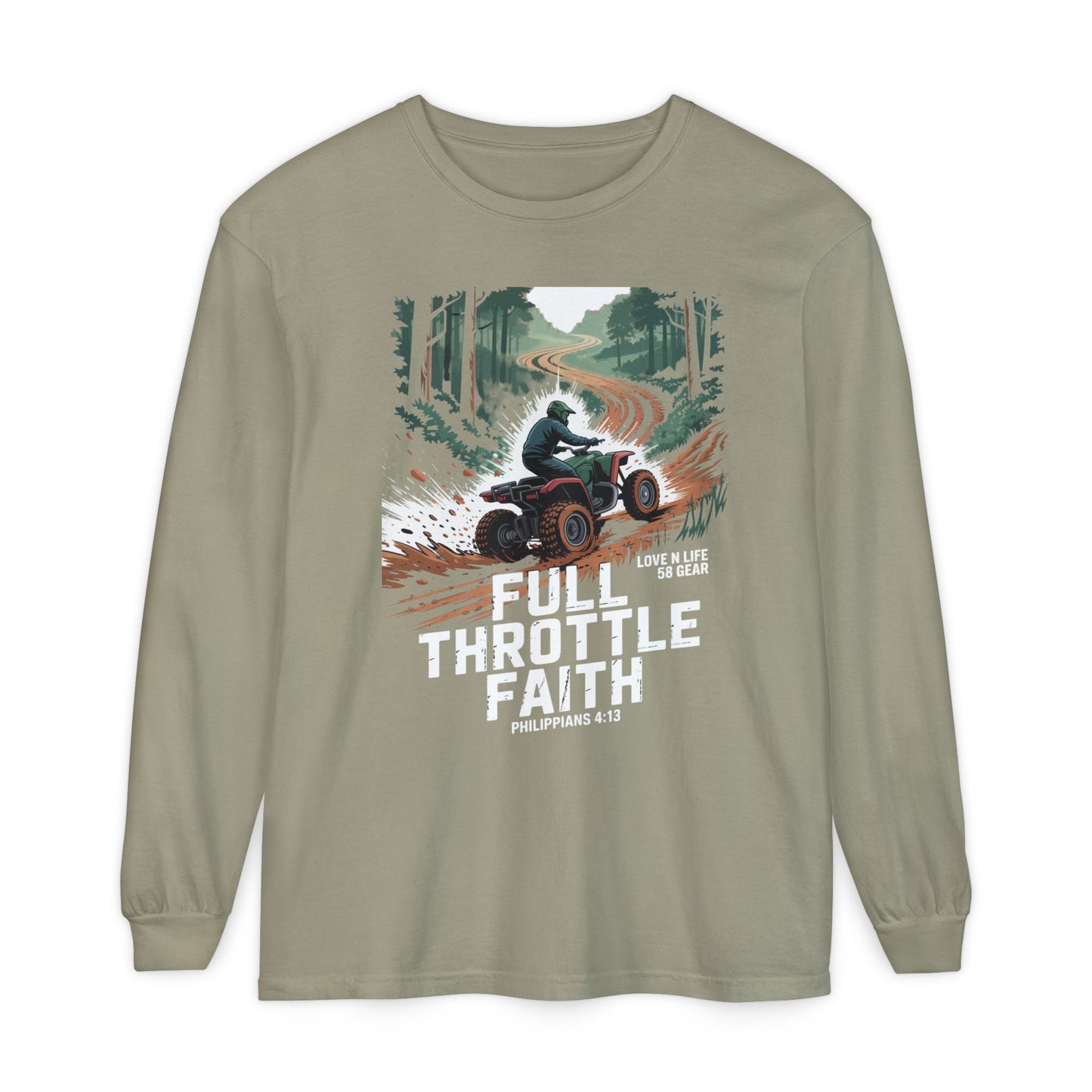 Full Throttle Faith Long Sleeve Tee — ATV Outdoor Christian
