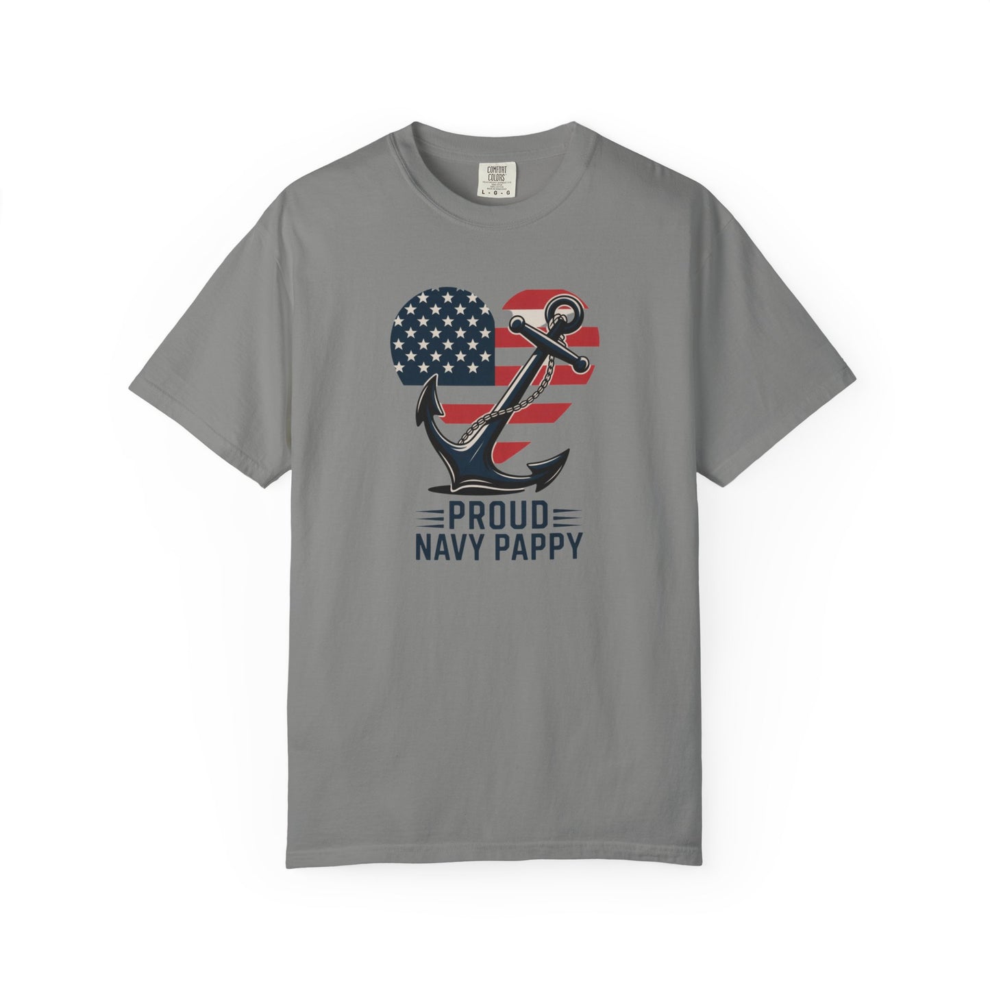 Proud Navy Pappy Tee - Comfort Colors 1717