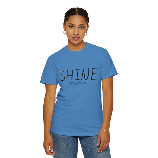 “Shine” Glorify the Lord Tee - Comfort Colors