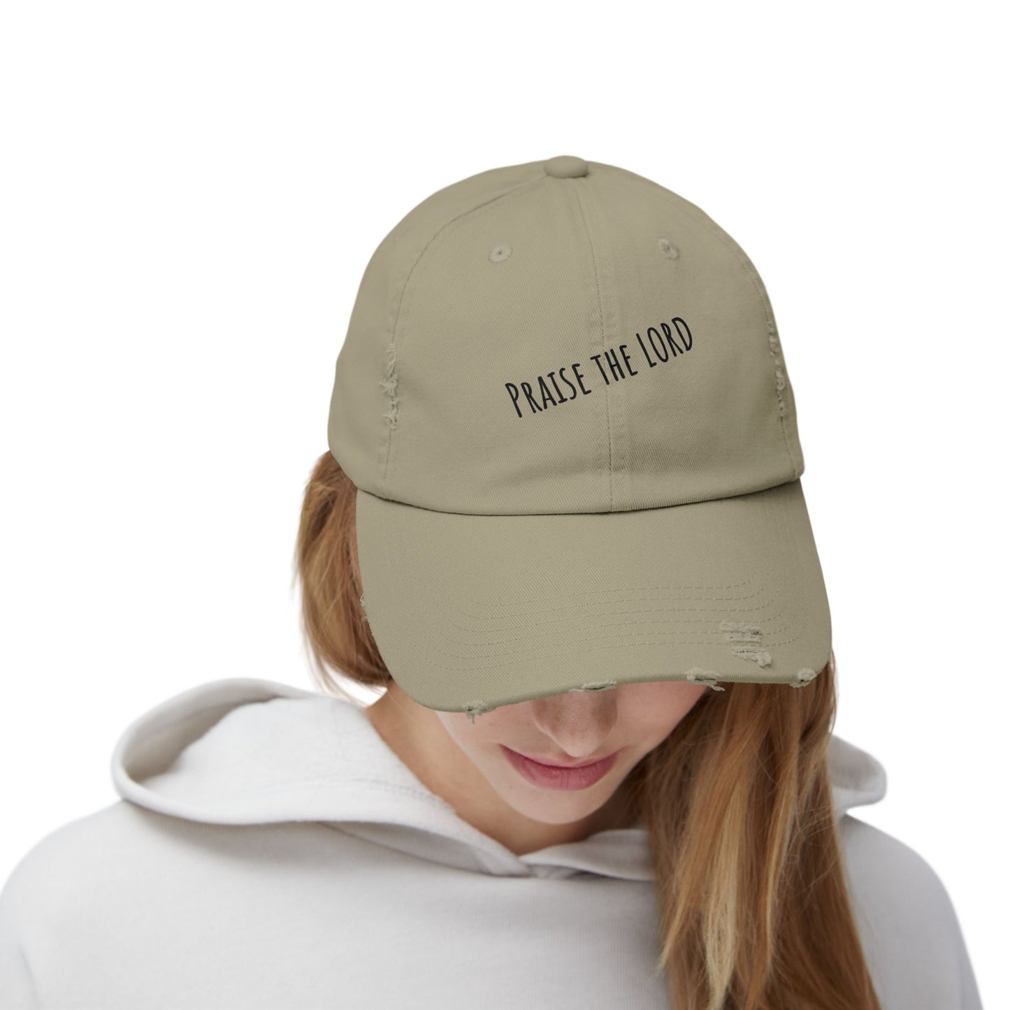'Praise the Lord' - Distressed Hat