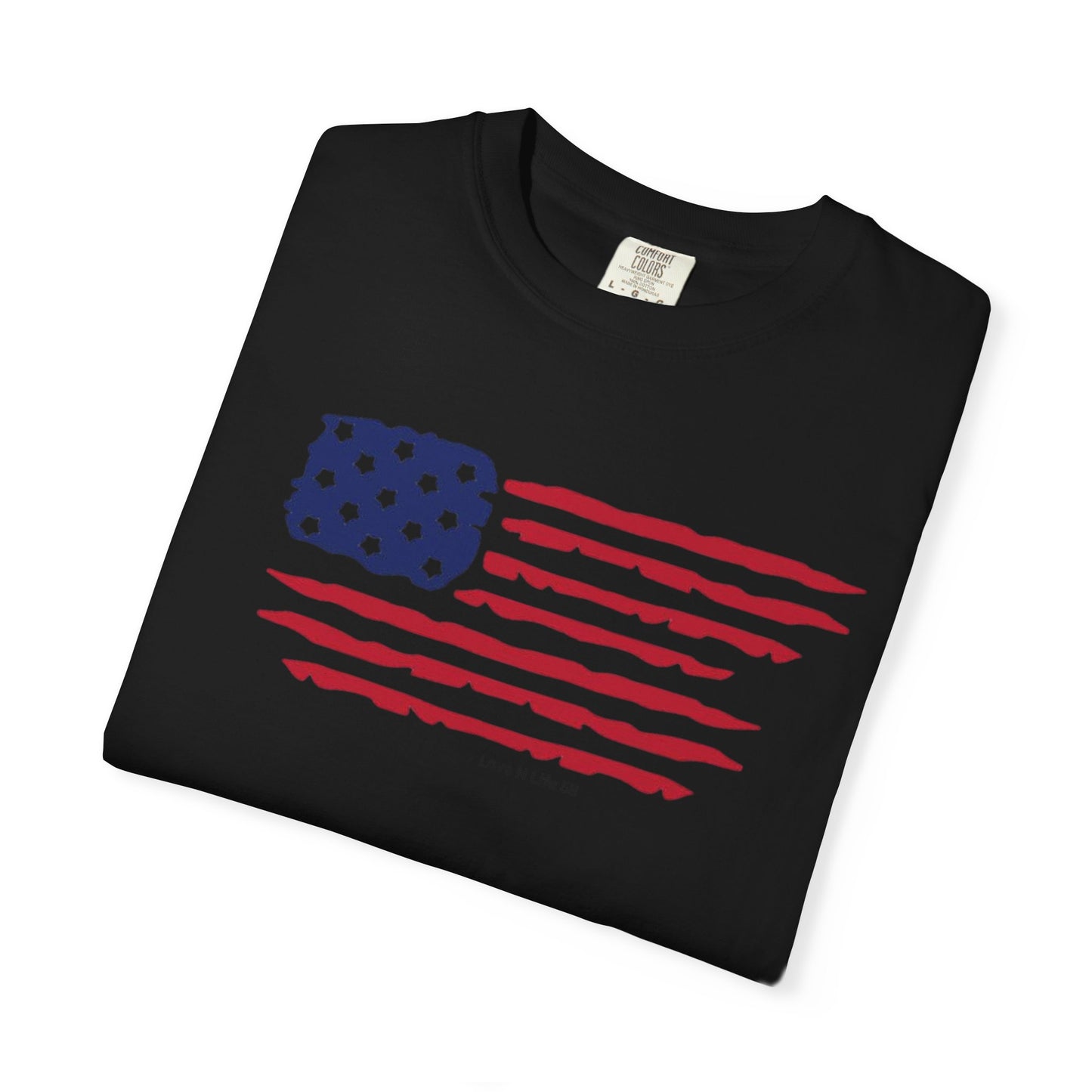 Patriotic Flag Love USA Tee