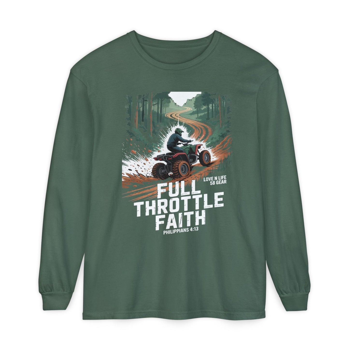 Full Throttle Faith Long Sleeve Tee — ATV Outdoor Christian
