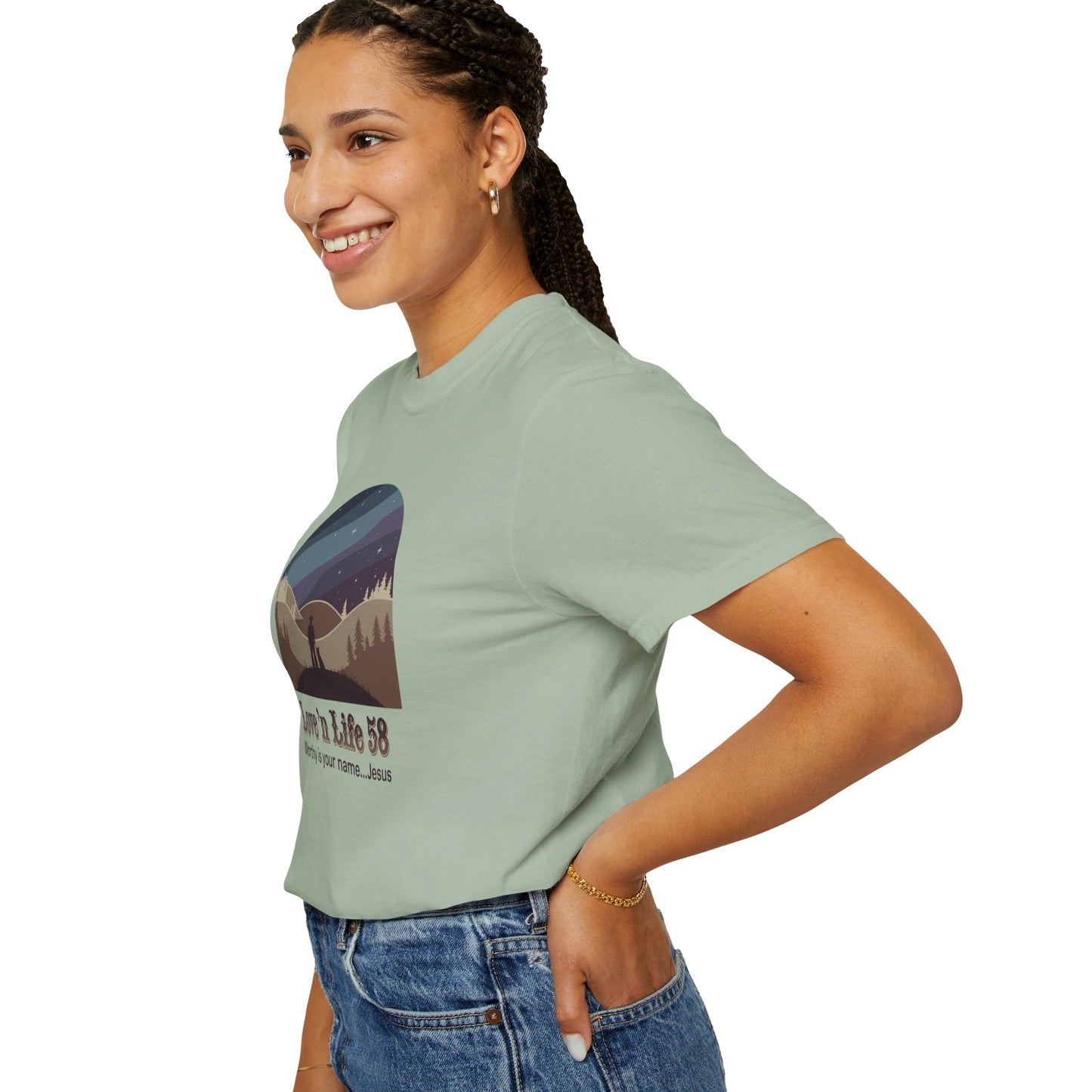 Worthy Is Your Name Jesus Tee - Comfort Colors