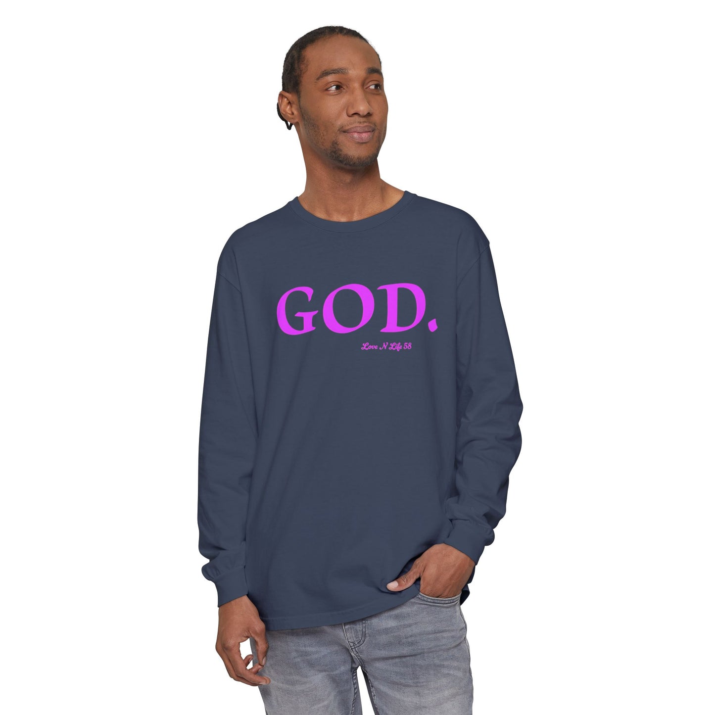 GOD.  Long Sleeve Tee