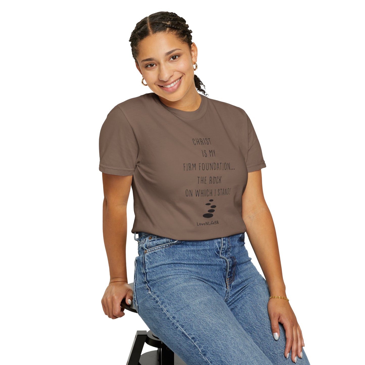 CHRIST MY ROCK Tee - Comfort Colors