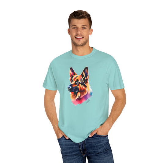 Colorful German Shepherd Tee - Comfort Colors