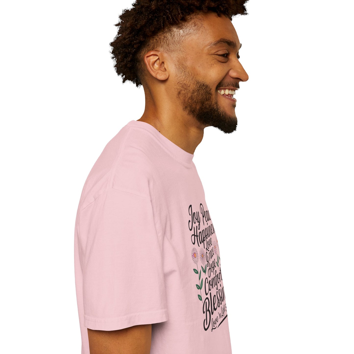 Joy Happiness and Love Tee - Comfort Colors