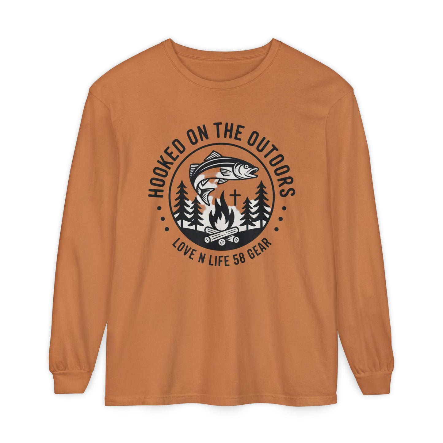 Hooked on the Outdoors Long Sleeve Tee