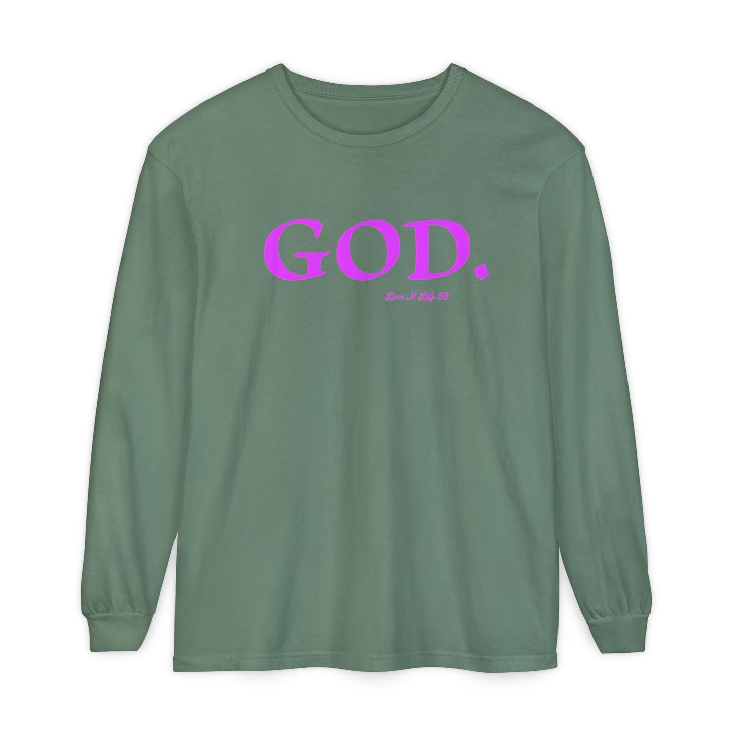 GOD.  Long Sleeve Tee