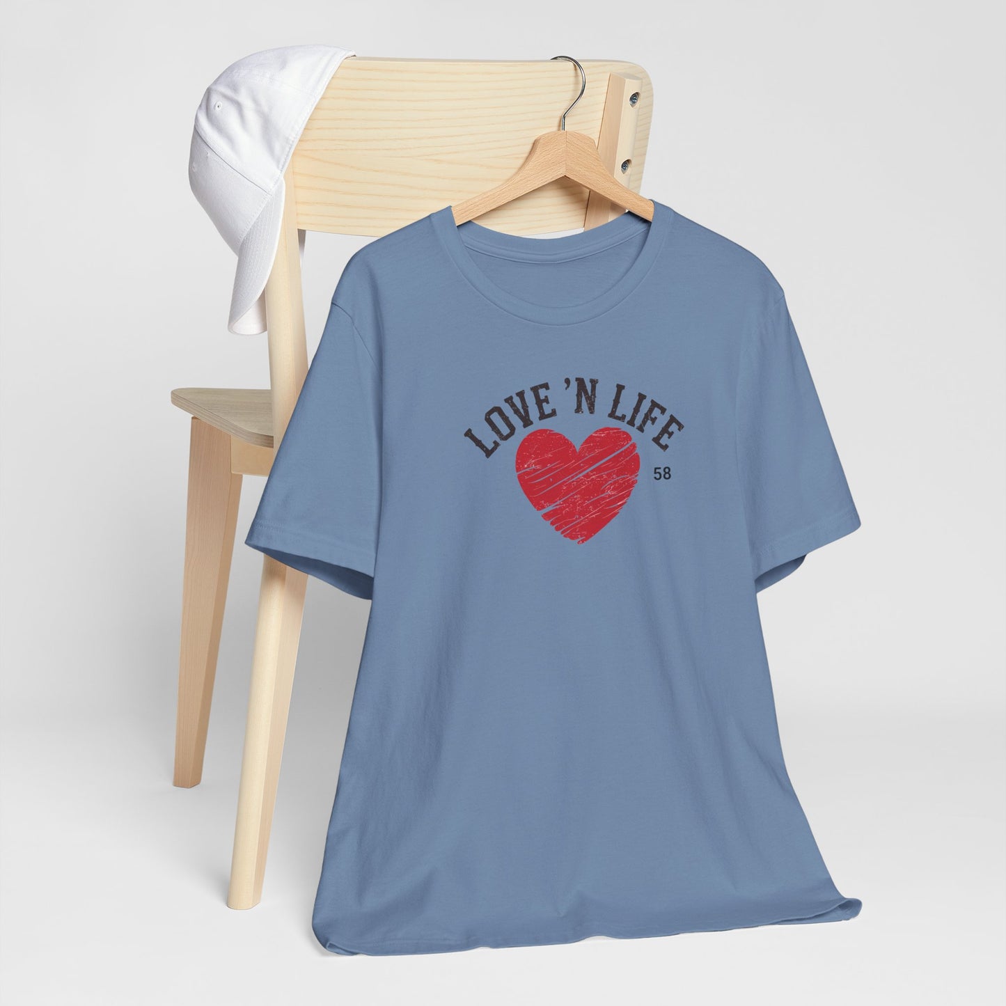 Love 'N Life Distressed Heart Tee - Bella Canvas 3001