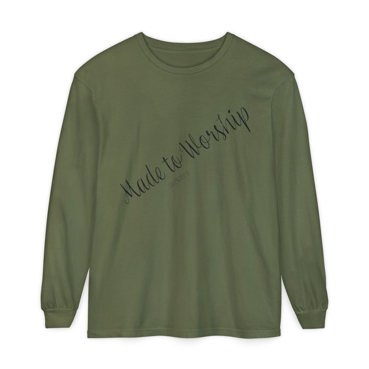 Made to Worship-Long Sleeve Tee - Comfort Colors