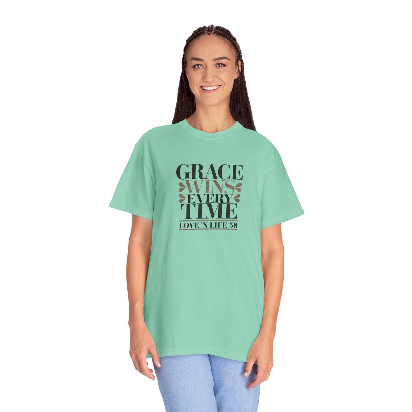 Grace Wins Every Time Tee - Comfort Colors