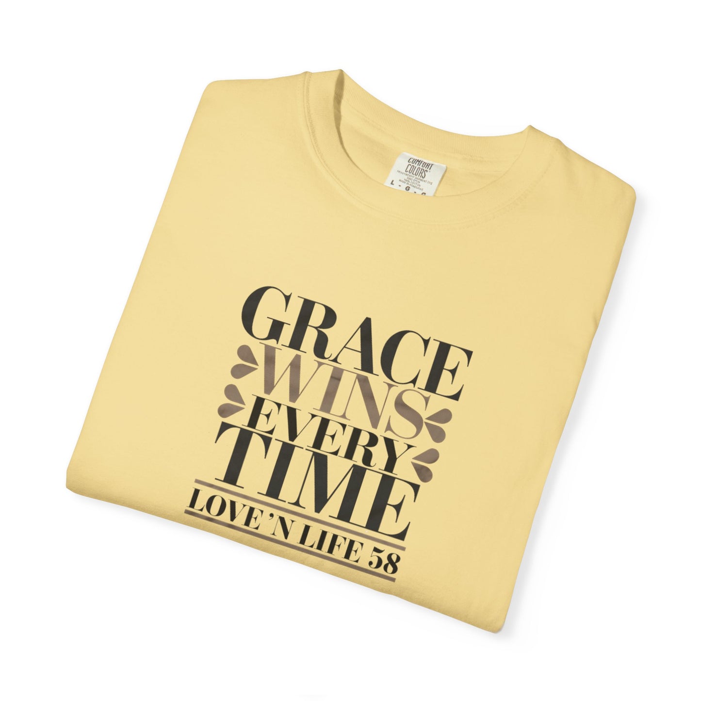 Grace Wins Every Time Tee - Comfort Colors