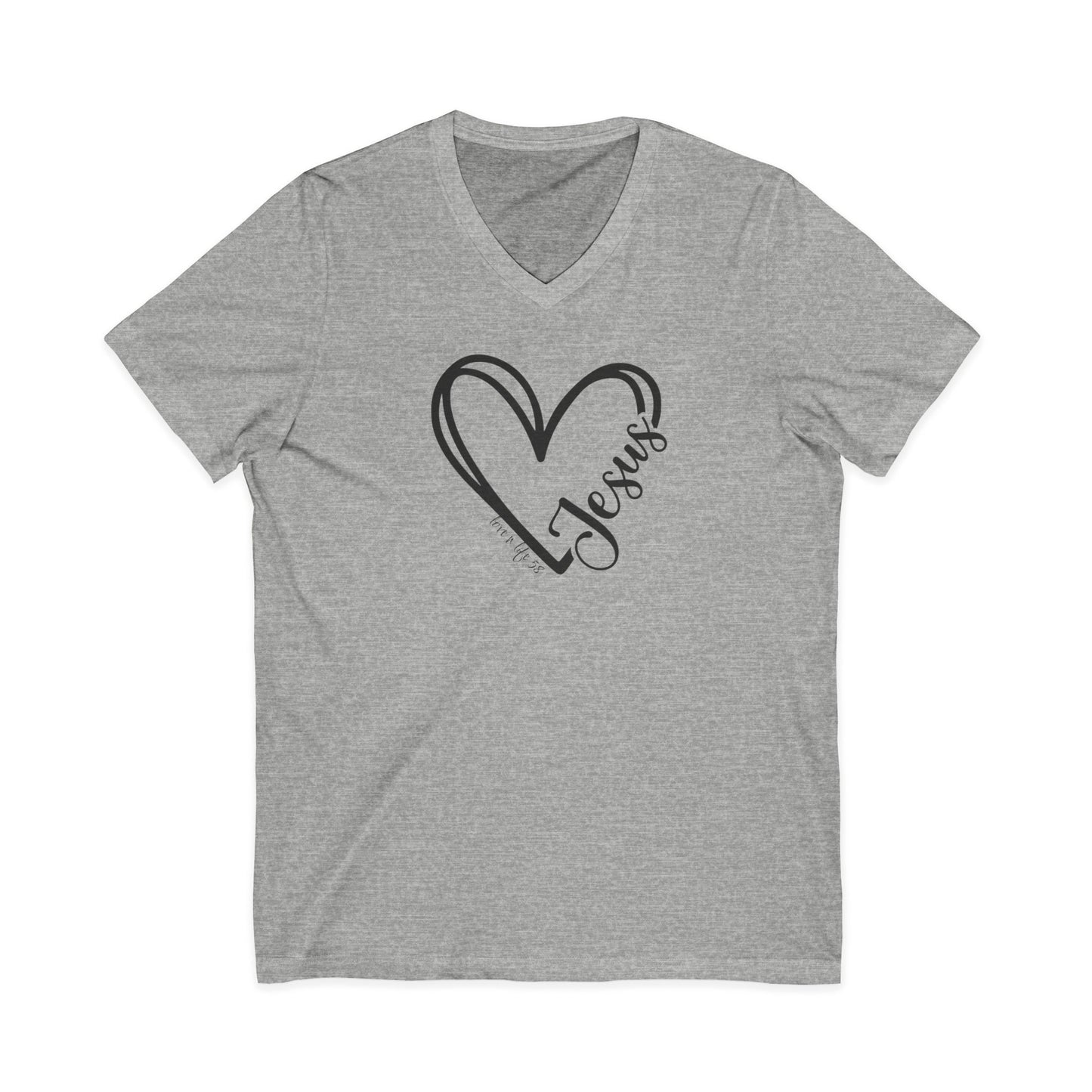 JESUS Heart Tee - V- Neck