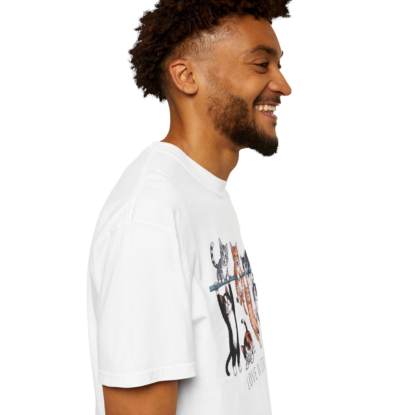 Cat Lover Love N Life 58 Tee - Comfort Colors