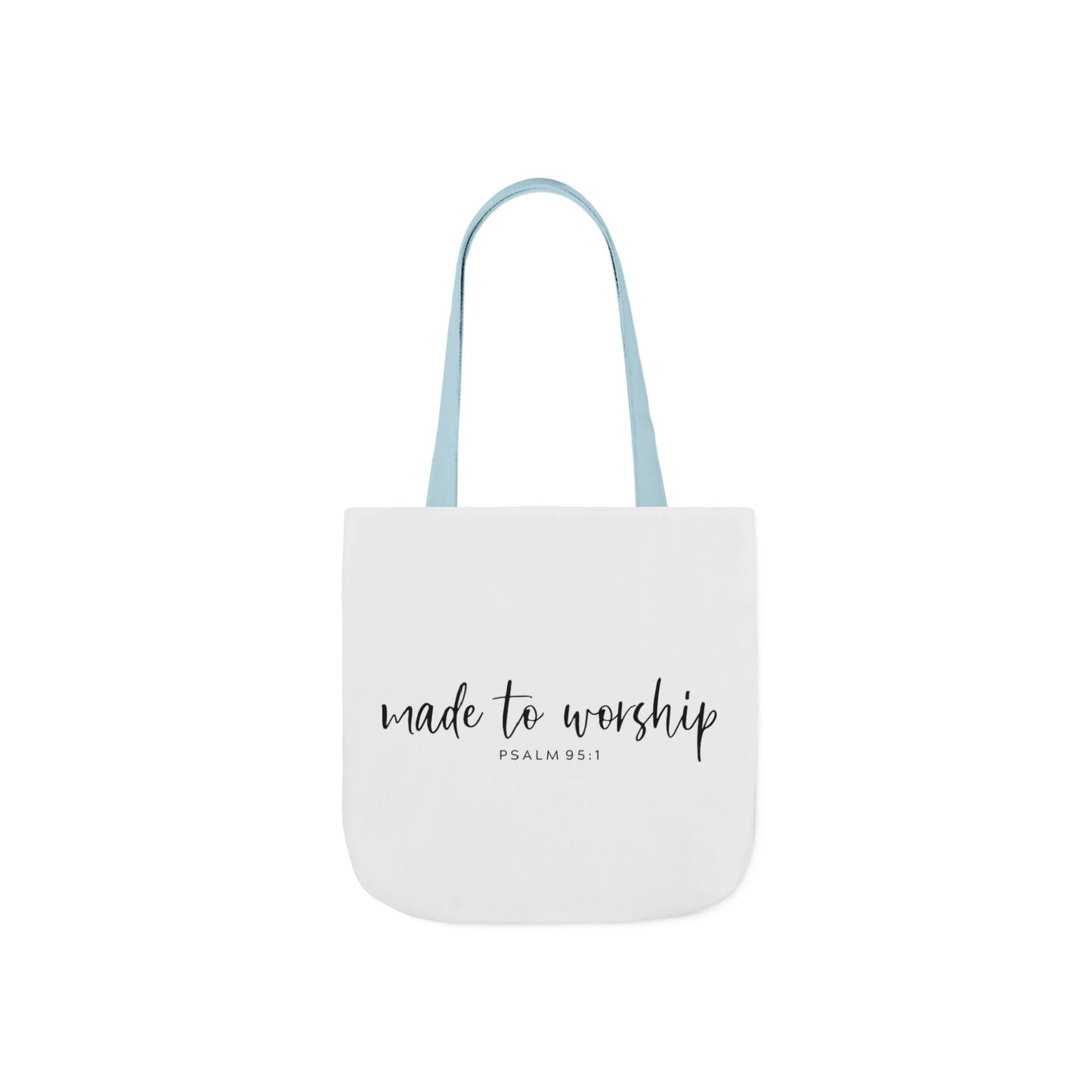 Inspirational Canvas Tote Bag - Faithful Design, Jesus Quote