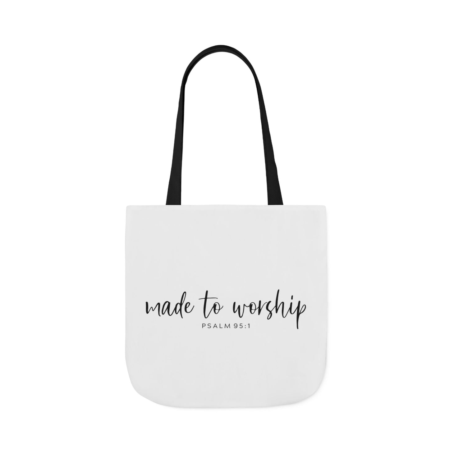 Inspirational Canvas Tote Bag - Faithful Design, Jesus Quote