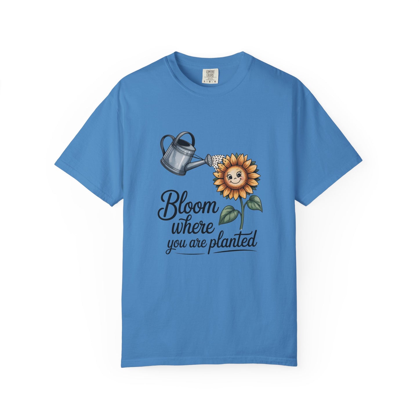 Bloom Where You Are Planted Sunflower Tee