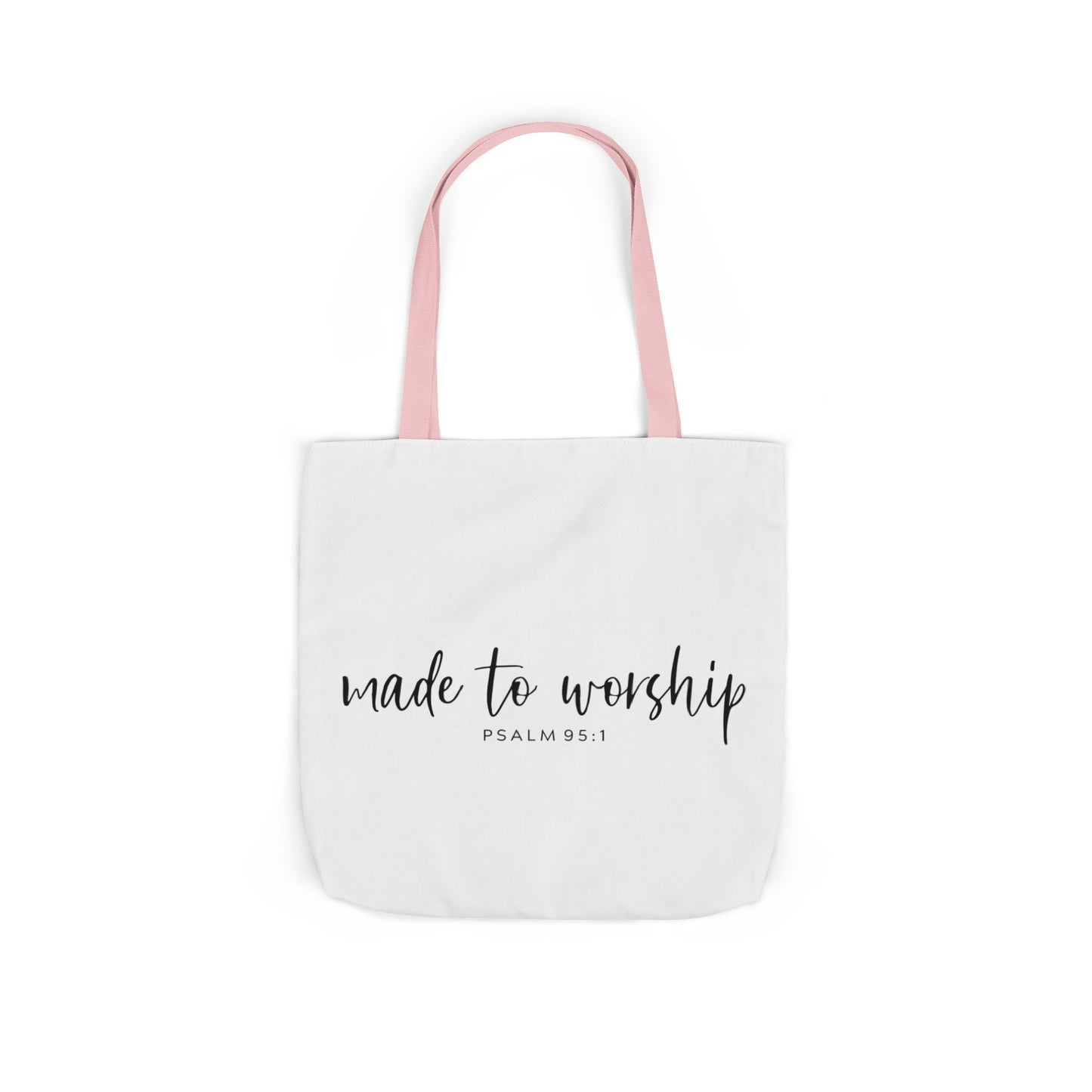 Inspirational Canvas Tote Bag - Faithful Design, Jesus Quote