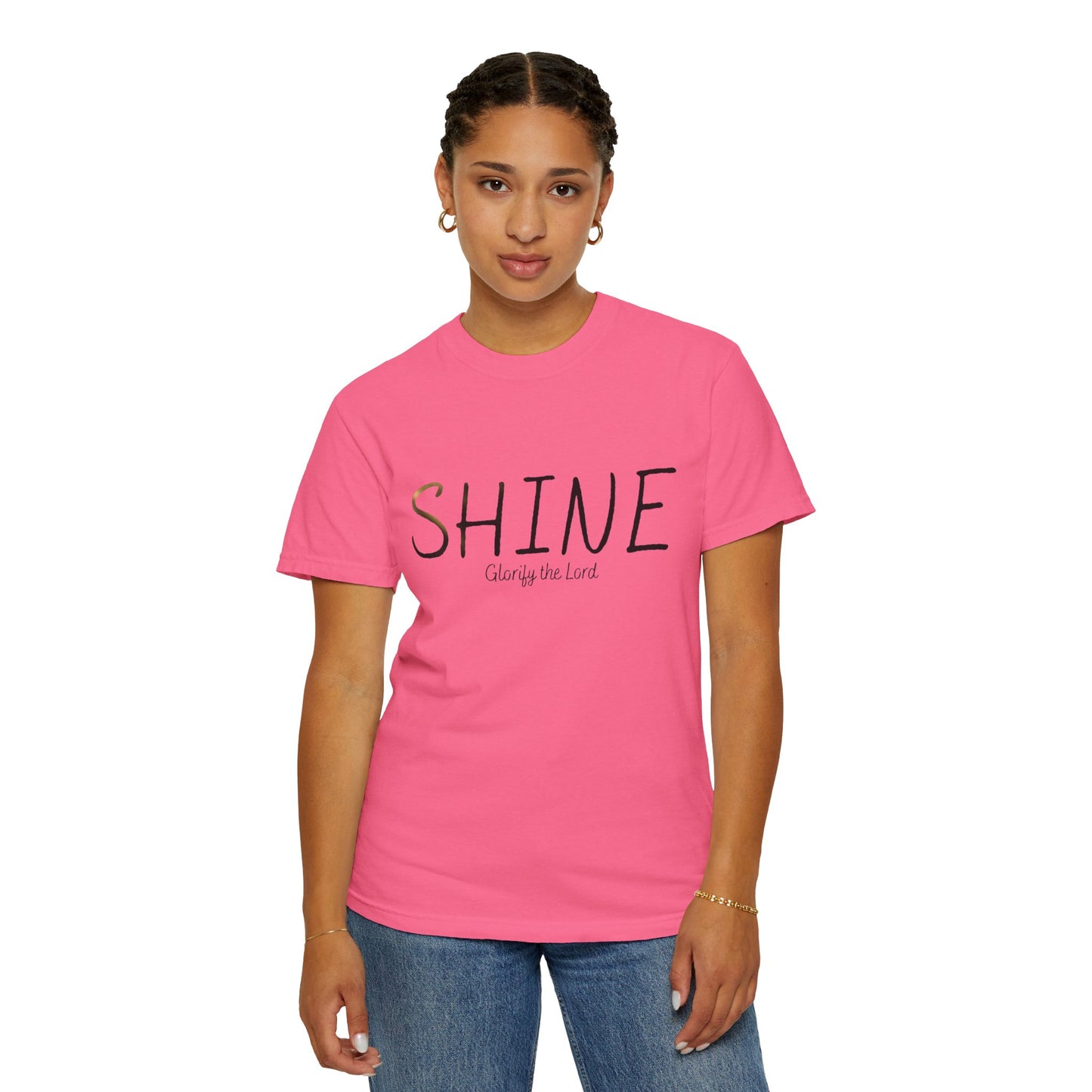 “Shine” Glorify the Lord Tee - Comfort Colors