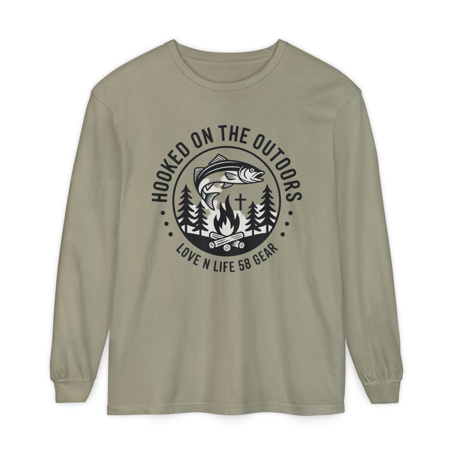 Hooked on the Outdoors Long Sleeve Tee