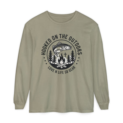 Hooked on the Outdoors Long Sleeve Tee
