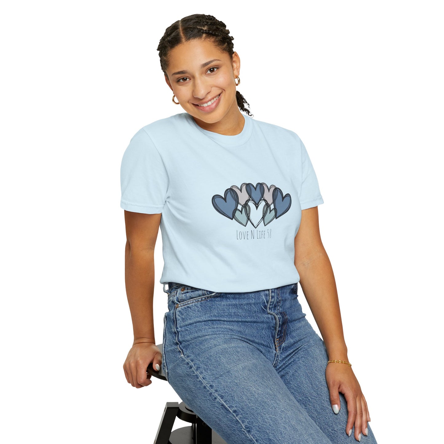Hearts Love N Life 58 Tee - Comfort Colors