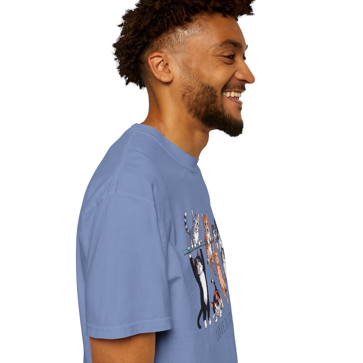 Cat Lover Love N Life 58 Tee - Comfort Colors