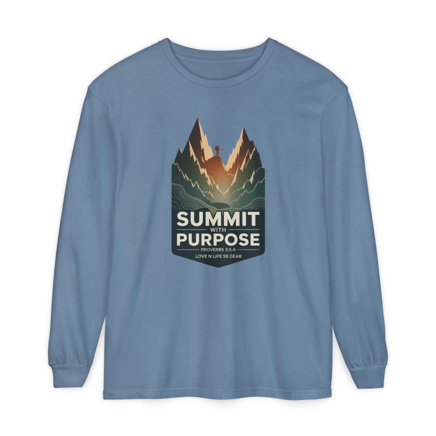 Summit with Purpose Mountain Long Sleeve Unisex Tee