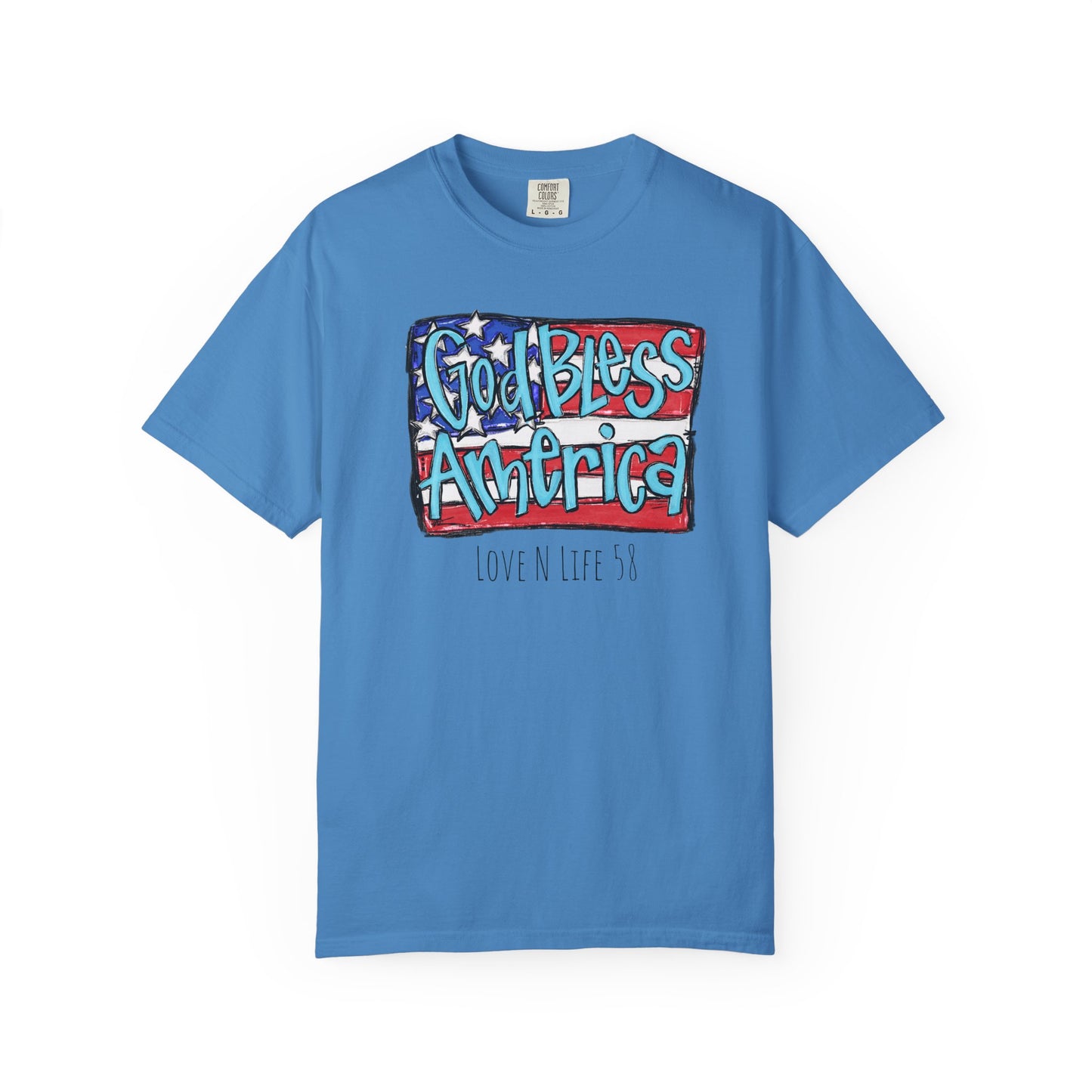 God Bless America Tee -Comfort Colors