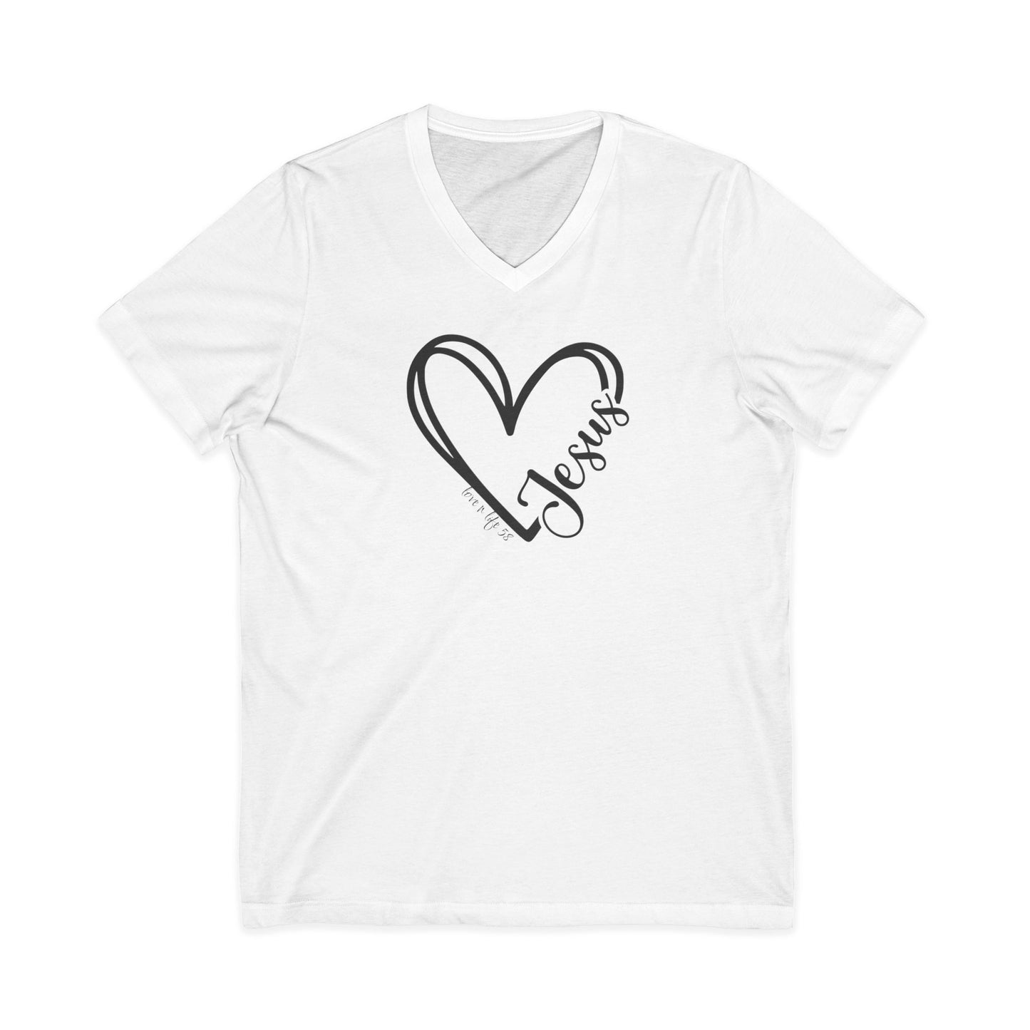 JESUS Heart Tee - V- Neck