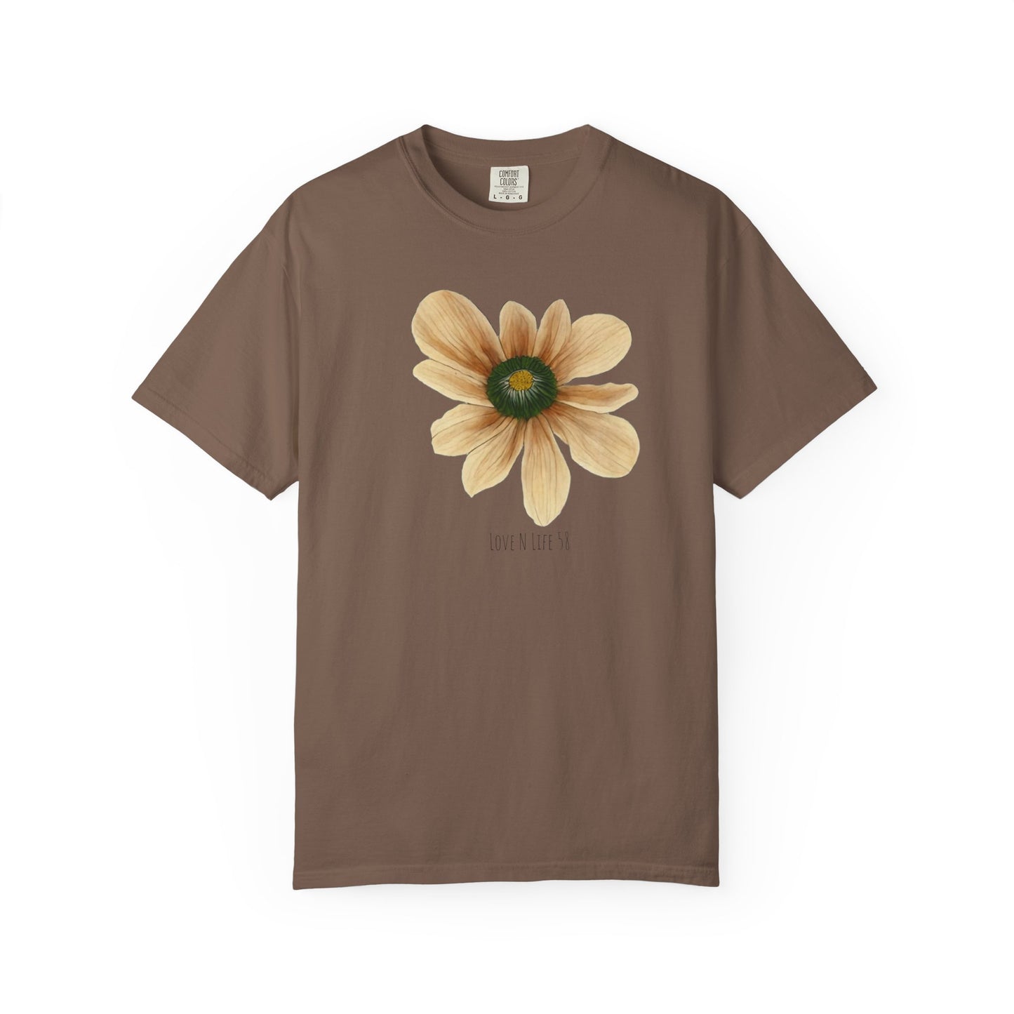 LoveNlife58 Flower Tee - Comfort Colors
