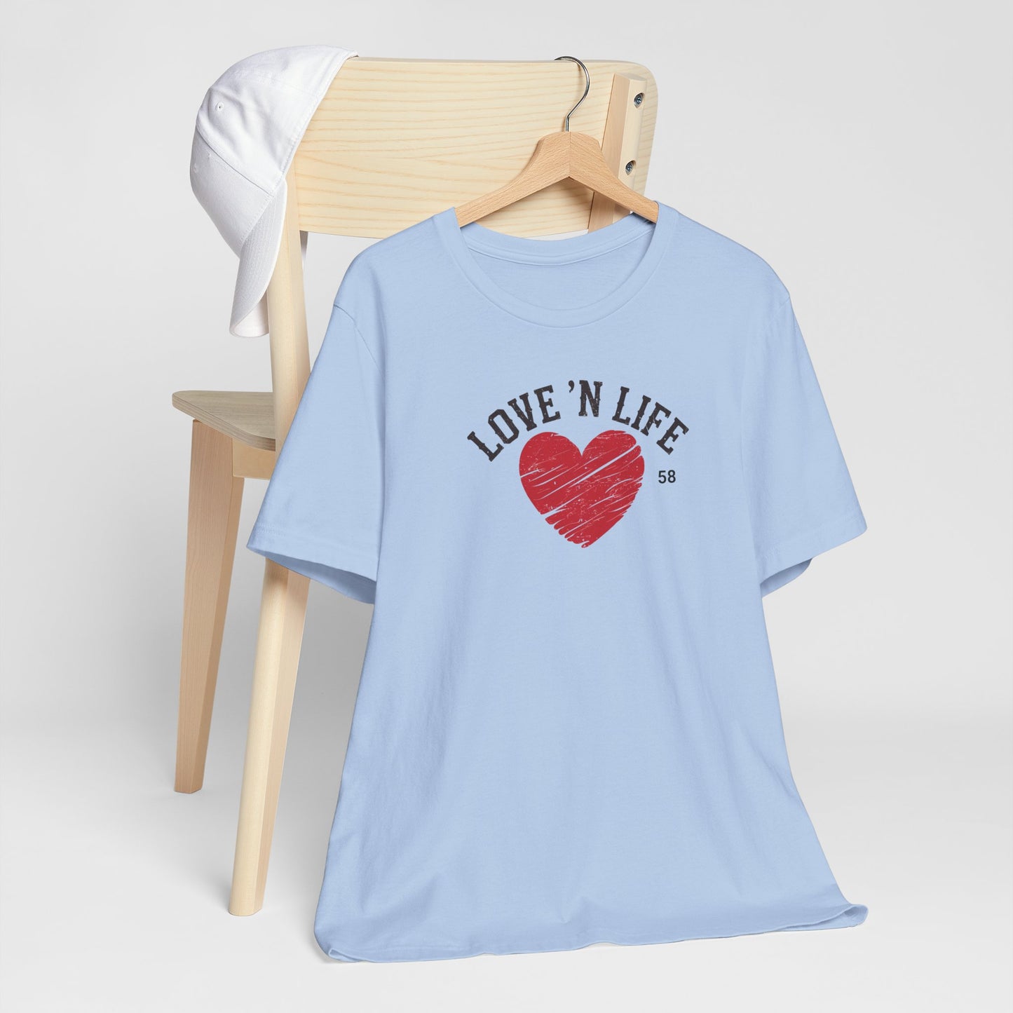 Love 'N Life Distressed Heart Tee - Bella Canvas 3001