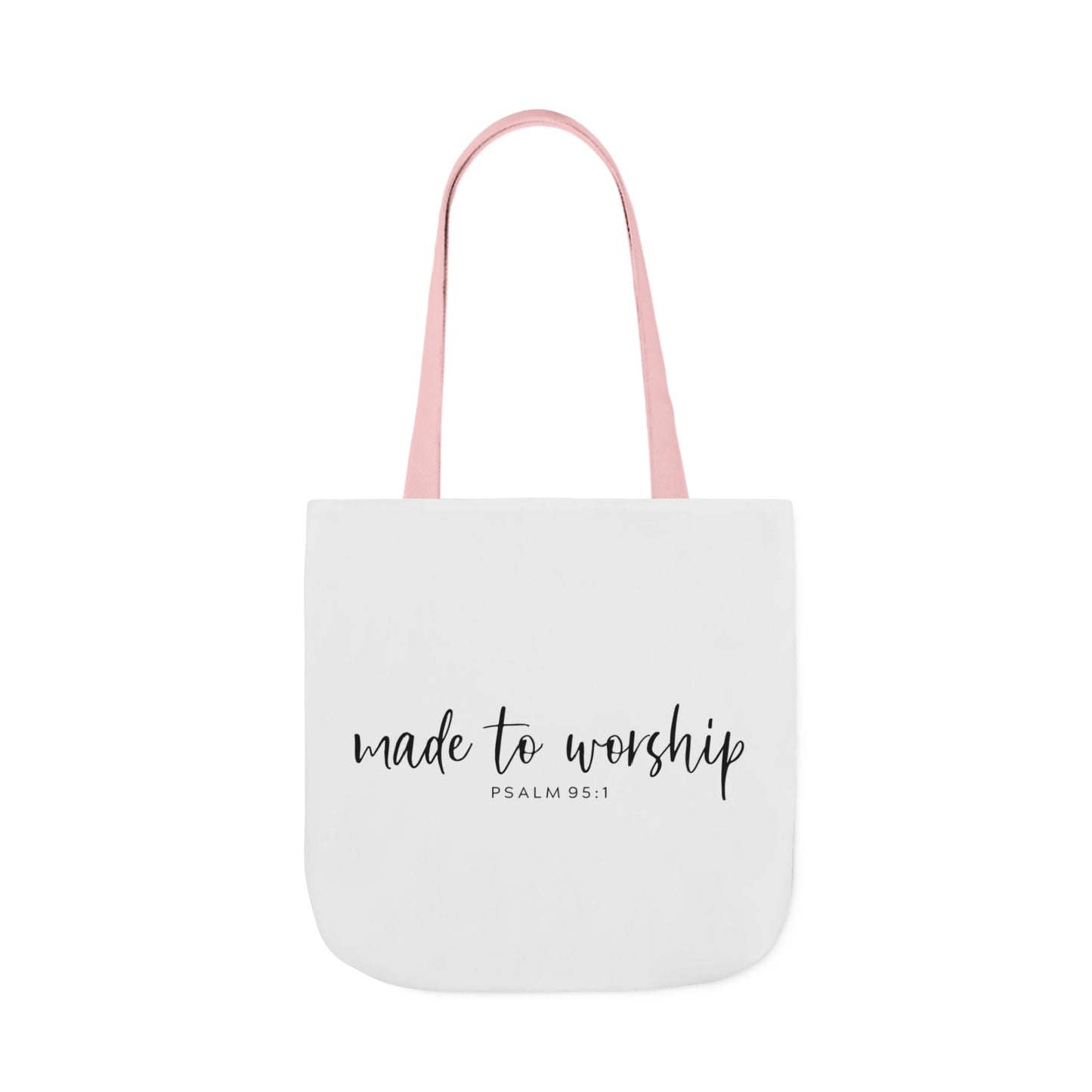 Inspirational Canvas Tote Bag - Faithful Design, Jesus Quote