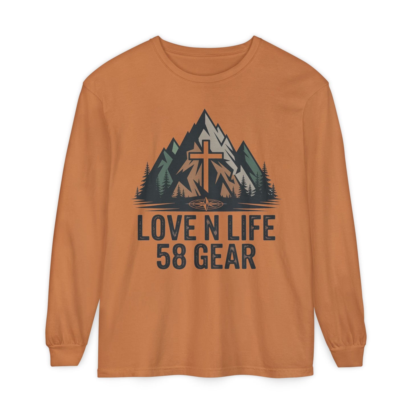 Christian Mountain Long Sleeve Tee — "Love N Life" 58 Gear