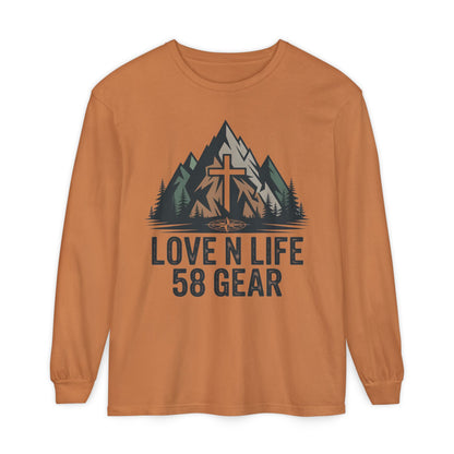 Christian Mountain Long Sleeve Tee — "Love N Life" 58 Gear
