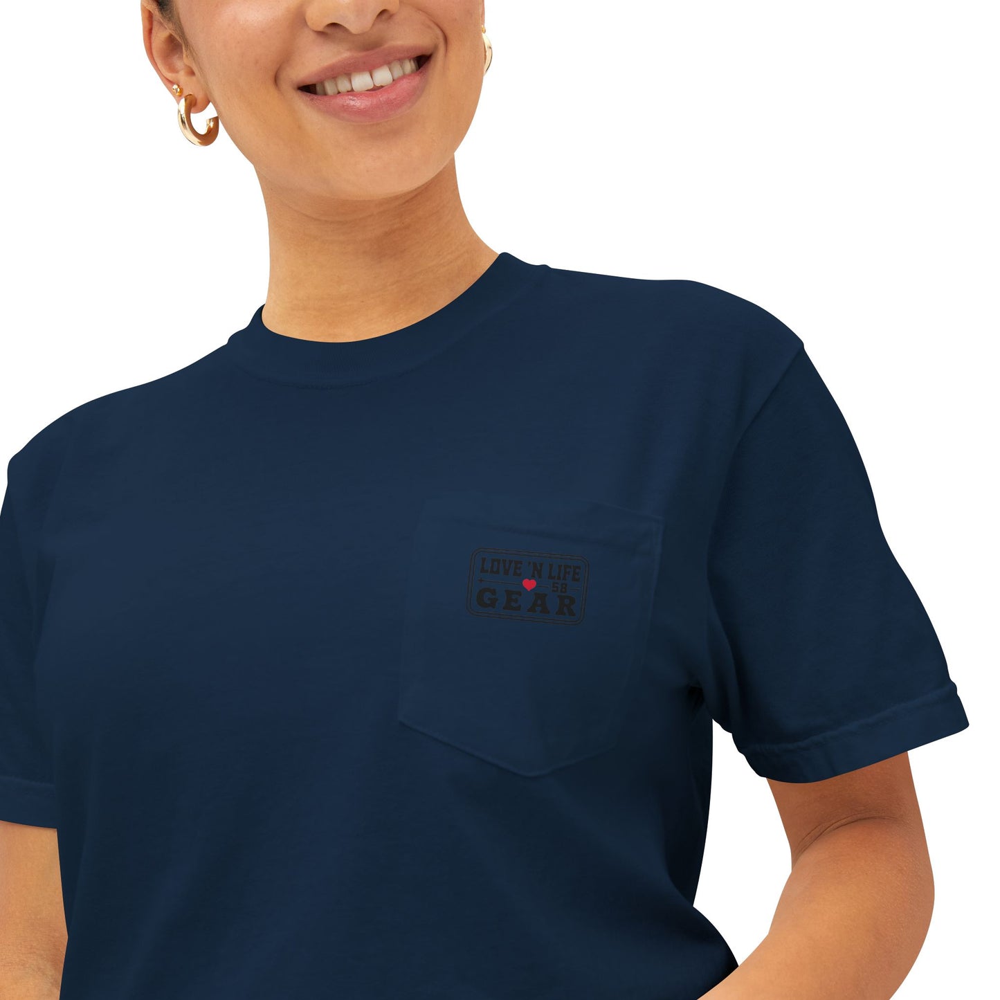 LITM - Comfort Colors Pocket T-Shirt Love N Life 58
